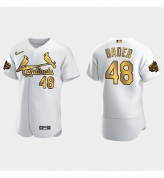 Men St.Louis Cardinals Harrison Bader 2022 Mlb All Star Game White Gold Men Jersey Men St.Louis Cardinals Harrison Bader 2022 Mlb All Star Game White Gold Men Jersey