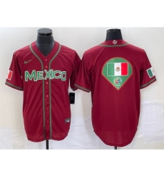 Men Mexico Baseball 2023 Red World Baseball Classic Team Big Logo Stitched Jersey 6 Men Mexico Baseball 2023 Red World Baseball Classic Team Big Logo Stitched Jersey 6