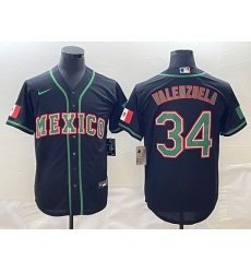 Men Mexico Baseball 34 Fernando Valenzuela 2023 Black World Baseball Classic Stitched Jersey Men Mexico Baseball 34 Fernando Valenzuela 2023 Black World Baseball Classic Stitched Jersey