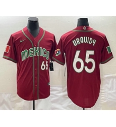 Men's Mexico Baseball #65 Giovanny Gallegos Number 2023 Red World Classic Stitched Jerseys Men's Mexico Baseball #65 Giovanny Gallegos Number 2023 Red World Classic Stitched Jerseys