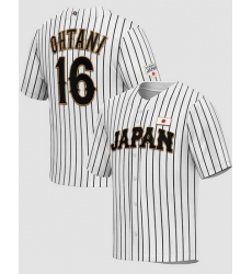 Men Japan Baseball Active Player Custom 2023 White World Baseball Classic Stitched Jersey Men Japan Baseball Active Player Custom 2023 White World Baseball Classic Stitched Jersey
