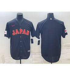 Men Japan Baseball Blank 2023 Black World Baseball Classic Stitched Jersey Men Japan Baseball Blank 2023 Black World Baseball Classic Stitched Jersey