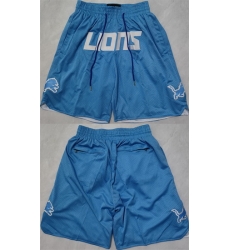 Men Detroit Lions Blue Shorts Men Detroit Lions Blue Shorts