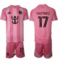 Men Inter Miami CF 17 Josef Martnez 25 26 Pink Home Soccer Jersey Suit Men Inter Miami CF 17 Josef Martnez 25 26 Pink Home Soccer Jersey Suit