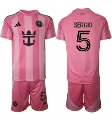 Men Inter Miami CF 2026 Soccer Jerseys Pink #5 SERGIO Men Inter Miami CF 2026 Soccer Jerseys Pink #5 SERGIO