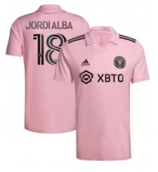Men's Inter Miami CF Jordi Alba Ramos adidas Pink 2023 The Heart Beat Kit Replica Player Jersey Men's Inter Miami CF Jordi Alba Ramos adidas Pink 2023 The Heart Beat Kit Replica Player Jersey