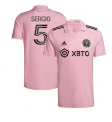 Men's Inter Miami CF Sergio Busquets adidas Pink 2023 The Heart Beat Kit Replica Player Jersey Men's Inter Miami CF Sergio Busquets adidas Pink 2023 The Heart Beat Kit Replica Player Jersey