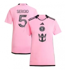 Women's Inter Miami CF Sergio Busquets adidas Pink 2024 2getherness Replica Player Jersey Women's Inter Miami CF Sergio Busquets adidas Pink 2024 2getherness Replica Player Jersey
