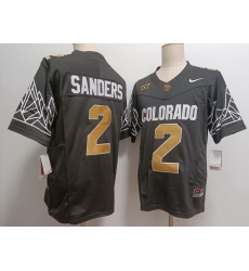Colorado Buffaloes #2 Shedeur Sanders Black New Colorado Buffaloes #2 Shedeur Sanders Black New