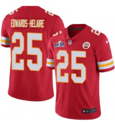 Nike Chiefs 25 Clyde Edwards Helaire Red Team Color Youth Bound Stitched NFL Vapor Untouchable Limited 2024 Super Bowl LVIII Jersey Nike Chiefs 25 Clyde Edwards Helaire Red Team Color Youth Bound Stitched NFL Vapor Untouchable Limited 2024 Super Bowl LVIII Jersey