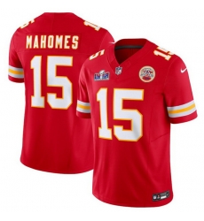 Youth Kansas City Chiefs 15 Patrick Mahomes Red 2023 F U S E Vapor Untouchable Limited Stitched 2024 Super Bowl LVIII Jersey Youth Kansas City Chiefs 15 Patrick Mahomes Red 2023 F U S E Vapor Untouchable Limited Stitched 2024 Super Bowl LVIII Jersey