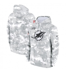 Youth Miami Dolphins 2024 White Gray Salute To Service Pullover Hoodie Youth Miami Dolphins 2024 White Gray Salute To Service Pullover Hoodie
