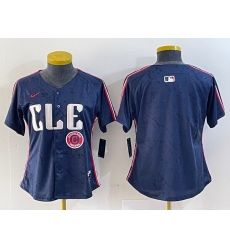 Women Cleveland Guardians Team Big Logo Navy 2024 City Connect Stitched Baseball Jersey 3 Women Cleveland Guardians Team Big Logo Navy 2024 City Connect Stitched Baseball Jersey 3