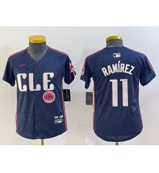 Youth Cleveland Guardians 11 Jose Ramirez Navy 2024 City Connect Limited Stitched Baseball Jersey 2 Youth Cleveland Guardians 11 Jose Ramirez Navy 2024 City Connect Limited Stitched Baseball Jersey 2