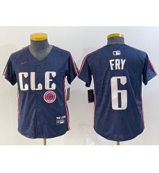 Youth Cleveland Guardians 6 David Fry Navy 2024 City Connect Limited Stitched jerseys Youth Cleveland Guardians 6 David Fry Navy 2024 City Connect Limited Stitched jerseys