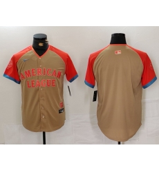 Men American League BLANK Cream 2024 All Star Elite Stitched Baseball Jersey Men American League BLANK Cream 2024 All Star Elite Stitched Baseball Jersey