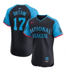 Men National League 17 Shohei Ohtani Navy 2024 All Star Elite Stitched Baseball Jersey Men National League 17 Shohei Ohtani Navy 2024 All Star Elite Stitched Baseball Jersey