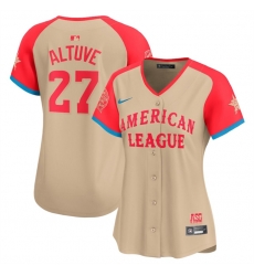 Women American League 27 Jose Altuve Cream 2024 All Star Limited Stitched Baseball Jersey 28Run Small 29 Women American League 27 Jose Altuve Cream 2024 All Star Limited Stitched Baseball Jersey 28Run Small 29