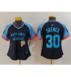 Women National League 30 Paul Skenes Navy 2024 All Star Limited Stitched Baseball Jersey 3 Women National League 30 Paul Skenes Navy 2024 All Star Limited Stitched Baseball Jersey 3
