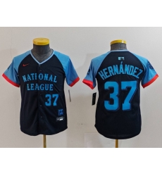 Youth National League 37 Teoscar Hernandez Navy 2024 All Star Limited Stitched Baseball Jersey 8 Youth National League 37 Teoscar Hernandez Navy 2024 All Star Limited Stitched Baseball Jersey 8