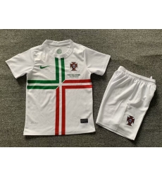 Youth Retro Soccer Jerseys Portugal White Youth Retro Soccer Jerseys Portugal White