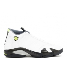 Jordan 14 Retro White Chartreuse