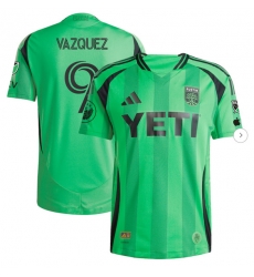 Mens Austin FC Brandon Vazquez adidas Green 2025 The Heartbeat Kit Authentic Player Jersey Mens Austin FC Brandon Vazquez adidas Green 2025 The Heartbeat Kit Authentic Player Jersey