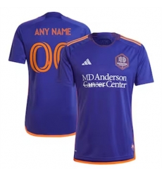 Men Houston Dynamo Custom 2024 25 Away Replica Purple Men Houston Dynamo Custom 2024 25 Away Replica Purple