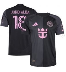 Men's Inter Miami CF Jordi Alba Ramos adidas Black 2025 The Fortitude Kit Authentic Player Jersey Men's Inter Miami CF Jordi Alba Ramos adidas Black 2025 The Fortitude Kit Authentic Player Jersey