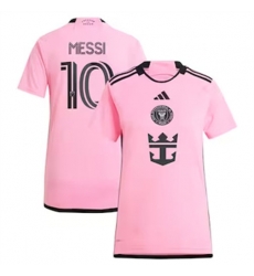 Women Inter Miami CF Lionel Messi 2024 25 Home Replica Pink Women Inter Miami CF Lionel Messi 2024 25 Home Replica Pink