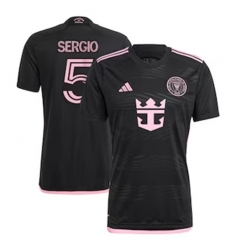 Youth Inter Miami CF Sergio Busquets 2024 25 Away Replica Black Youth Inter Miami CF Sergio Busquets 2024 25 Away Replica Black