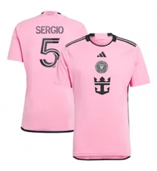 Youth Inter Miami CF Sergio Busquets 2024 25 Home Replica Pink Youth Inter Miami CF Sergio Busquets 2024 25 Home Replica Pink