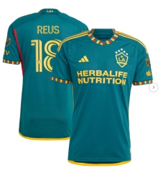 Mens LA Galaxy Marco Reus adidas Green 2024 LA Kit Authentic Player Jersey