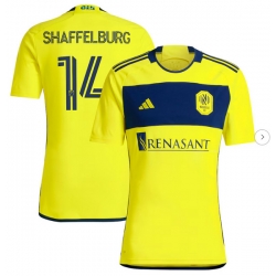 Mens Nashville SC Jacob Shaffelburg adidas Yellow 2024 The 615 Kit Replica Player Jersey
