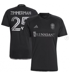 Mens Nashville SC Walker Zimmerman adidas Black 2023 Man In Black Kit Replica Player Jersey