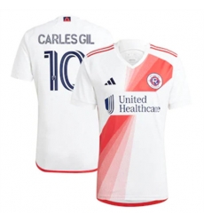 Men New England Revolution Carles Gil 2023 24 Away Replica White Men New England Revolution Carles Gil 2023 24 Away Replica White