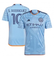 Men New York City FC Santiago Rodriguez 2024 25 Home Replica Light Blue Men New York City FC Santiago Rodriguez 2024 25 Home Replica Light Blue