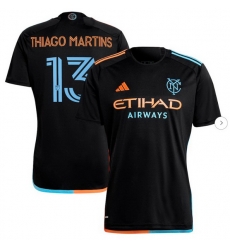 Men's New York City FC Thiago Martins adidas Black 2024 24 7 Kit Replica Player Jersey Men's New York City FC Thiago Martins adidas Black 2024 24 7 Kit Replica Player Jersey
