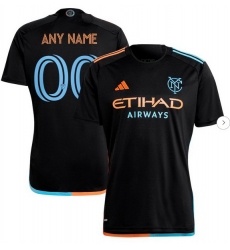 Men's New York City FC adidas Black 2024 24 7 Kit Replica Custom Jersey