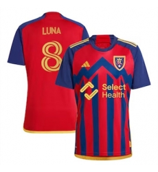 Men Real Salt Lake Diego Luna 2024 25 Away Replica Red Men Real Salt Lake Diego Luna 2024 25 Away Replica Red