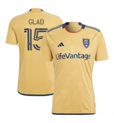 Men Real Salt Lake Justen Glad 2023 24 Away Replica Gold Men Real Salt Lake Justen Glad 2023 24 Away Replica Gold
