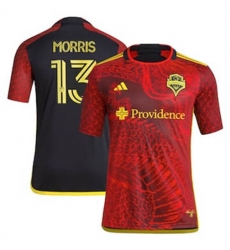 Men Seattle Sounders FC Jordan Morris 2023 24 Away Replica Red Men Seattle Sounders FC Jordan Morris 2023 24 Away Replica Red