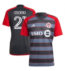 Men Toronto FC Jonathan Osorio 2023 24 Home Replica Gray Men Toronto FC Jonathan Osorio 2023 24 Home Replica Gray