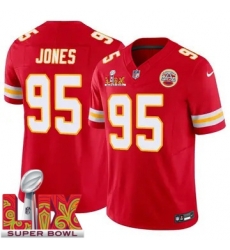 Youth Kansas City Chiefs Chris Jones #95 Red 2024 2025 Super Bowl LIX F U S E Stitched Jersey Youth Kansas City Chiefs Chris Jones #95 Red 2024 2025 Super Bowl LIX F U S E Stitched Jersey