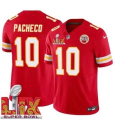 Youth Kansas City Chiefs Isiah Pacheco #10 Red 2024 2025 Super Bowl LIX F U S E Stitched Jersey Youth Kansas City Chiefs Isiah Pacheco #10 Red 2024 2025 Super Bowl LIX F U S E Stitched Jersey