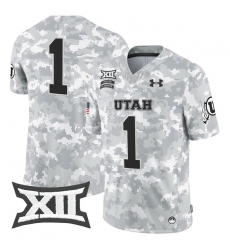 Men Women Youth Utah Utes 1 Team 2024 Salute to Service Vapor Limited Jersey Arctic Camo All Stitched