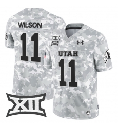 Men Women Youth Utah Utes 11 Isaac Wilson 2024 Salute to Service Vapor Limited Jersey Arctic Camo All Stitched