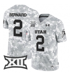 Men Women Youth Utah Utes 2 Micah Bernard 2024 Salute to Service Vapor Limited Jersey Arctic Camo All Stitched