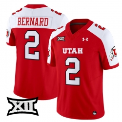 Men Women Youth Utah Utes 2 Micah Bernard Red Alternate 2024 Vapor Limited Jersey All Stitched