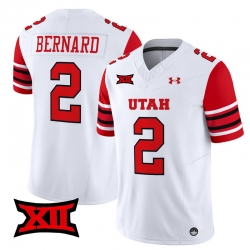 Men Women Youth Utah Utes 2 Micah Bernard White 2024 Vapor Limited Jersey All Stitched